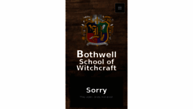 What Bothwellschoolofwitchcraft.com website looked like in 2017 (7 years ago)