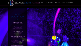 What Blacklightwars.com website looked like in 2017 (7 years ago)