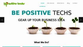What Bepositivetechs.com website looked like in 2017 (7 years ago)