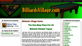 What Billiardsvillage.com website looked like in 2017 (7 years ago)