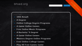 What Bhsed.org website looked like in 2017 (9 years ago)