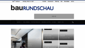 What Baurundschau.ch website looked like in 2017 (7 years ago)