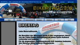 What Bikertag.de website looked like in 2017 (7 years ago)