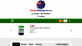What Bargainsharing.com.au website looked like in 2017 (7 years ago)