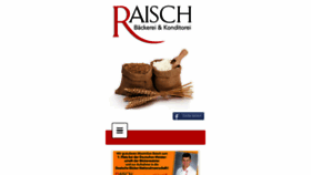 What Baeckerei-raisch.de website looked like in 2017 (8 years ago)