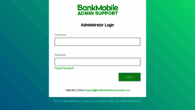What Bankmobileadminsupport.com website looked like in 2017 (7 years ago)
