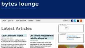 What Byteslounge.com website looked like in 2017 (7 years ago)