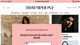 What Bysymphony.com website looked like in 2017 (7 years ago)