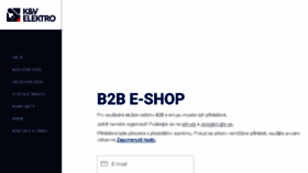 What B2b.kvelektro.cz website looked like in 2017 (7 years ago)