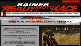 What Bainesmotos.fr website looked like in 2017 (7 years ago)