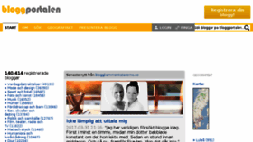 What Bloggportalen.se website looked like in 2017 (9 years ago)