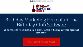 What Birthdayformula.com website looked like in 2017 (7 years ago)