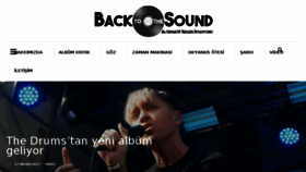 What Backtothesound.com website looked like in 2017 (7 years ago)