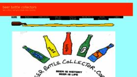 What Beerbottlecollector.com website looked like in 2017 (7 years ago)