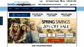What Bestbuyeyeglasses.com website looked like in 2017 (7 years ago)