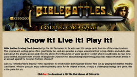 What Biblebattlestradingcardgame.com website looked like in 2017 (7 years ago)