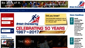 What Britishorienteering.org.uk website looked like in 2017 (7 years ago)