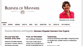 What Businessofmanners.com website looked like in 2017 (7 years ago)