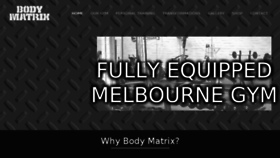 What Bodymatrix.com.au website looked like in 2017 (7 years ago)