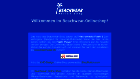 What Beachwear.ch website looked like in 2017 (7 years ago)