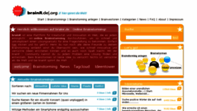 What Brainr.de website looked like in 2017 (7 years ago)