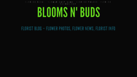 What Bloomsnbuds.com website looked like in 2017 (7 years ago)