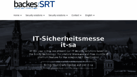 What Backes-srt.de website looked like in 2017 (7 years ago)