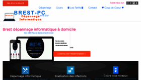 What Brest-pc.fr website looked like in 2017 (7 years ago)