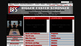 What Biggerfasterstronger.com website looked like in 2017 (7 years ago)