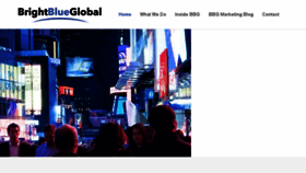 What Brightblueglobal.com website looked like in 2017 (7 years ago)