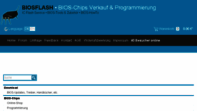 What Biosflash.de website looked like in 2017 (7 years ago)