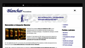 What Blancharprocurador.com website looked like in 2017 (6 years ago)