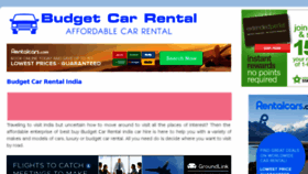 What Budgetcarrental.in website looked like in 2017 (7 years ago)