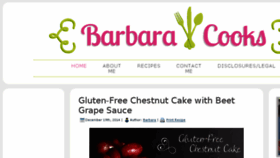 What Barbaracooks.com website looked like in 2017 (7 years ago)
