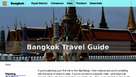 What Bangkokforvisitors.com website looked like in 2017 (7 years ago)