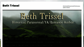 What Bethtrissel.com website looked like in 2017 (6 years ago)