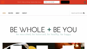 What Bewholebeyou.com website looked like in 2017 (7 years ago)