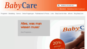 What Baby-care.de website looked like in 2017 (6 years ago)