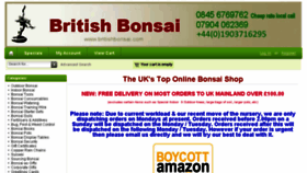What Britishbonsai.co.uk website looked like in 2017 (6 years ago)