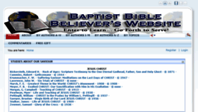 What Baptistbiblebelievers.com website looked like in 2017 (6 years ago)