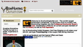 What Bowhuntingoutlet.com website looked like in 2017 (7 years ago)