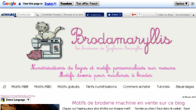 What Brodamaryllis.com website looked like in 2017 (7 years ago)