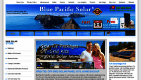 What Bluepacificsolar.com website looked like in 2017 (7 years ago)