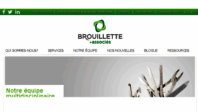 What Brouillette.ca website looked like in 2017 (7 years ago)