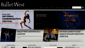 What Balletwest.org website looked like in 2017 (7 years ago)