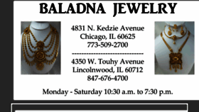 What Baladnajewelry.com website looked like in 2017 (7 years ago)
