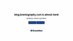 What Brentography.com website looked like in 2017 (7 years ago)