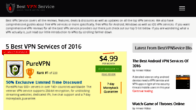 What Bestvpnservice.com website looked like in 2017 (7 years ago)