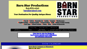 What Barnstar.com website looked like in 2017 (7 years ago)