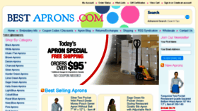 What Bestaprons.com website looked like in 2017 (7 years ago)